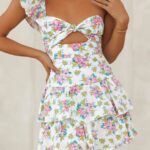 Ruffled out dress floral floral