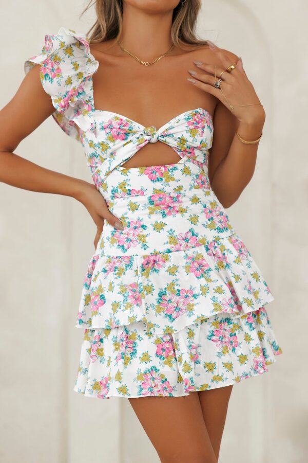 Ruffled out dress floral floral